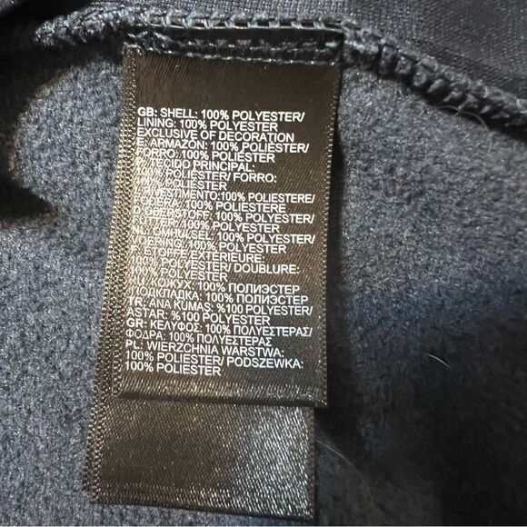 The North Face Alpine Fleece Lightweight Jacket in Navy Blue Size Mens Small - Picture 10 of 11